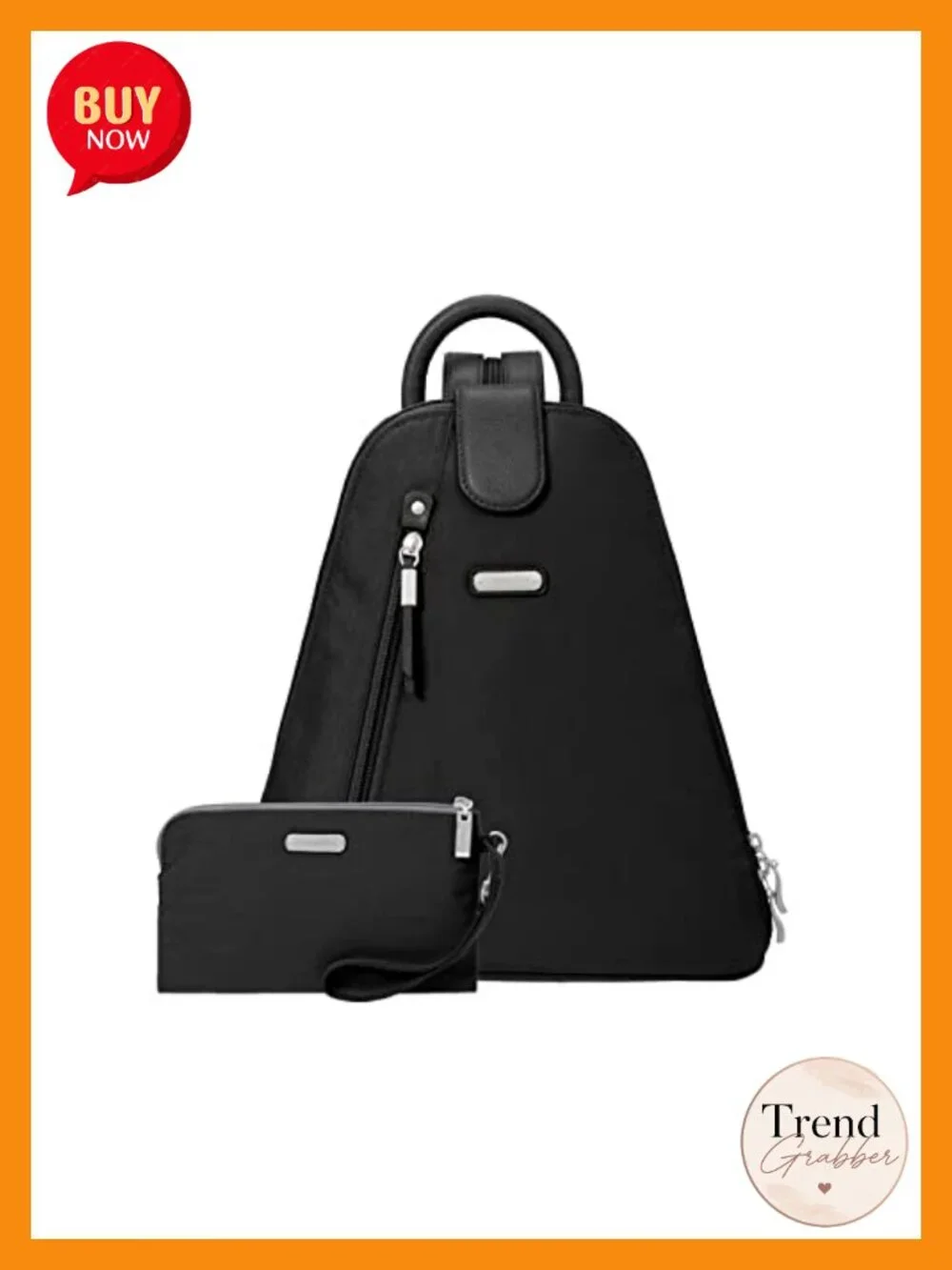Lightweight Water-Resistant Convertible Sling Backpack with RFID Blocking